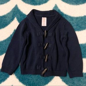 Gymboree Shawl Collar Cardigan (Navy) Size 18-24M